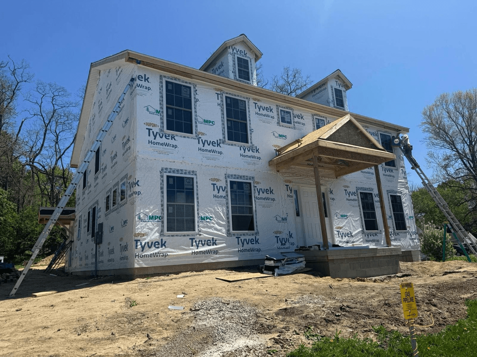 Active home renovation and framing construction in Nova Scotia